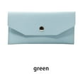 thumbnail image 2 of Langgg PU Leather Women Cash Wallet Solid Color Replacement Rectangular Snap Button Elegant Exquisite Girls Purse Birthday Gift Green, 2 of 8