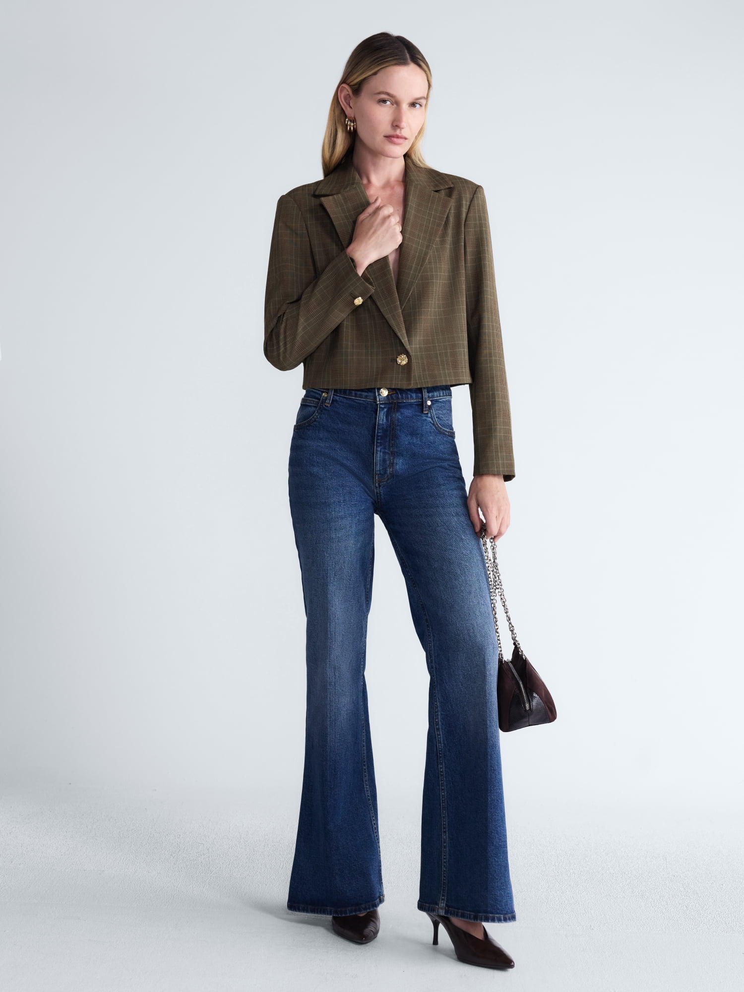 Scoop Women's and Women's Plus Ribbed Back Blazer, Sizes XS-4X