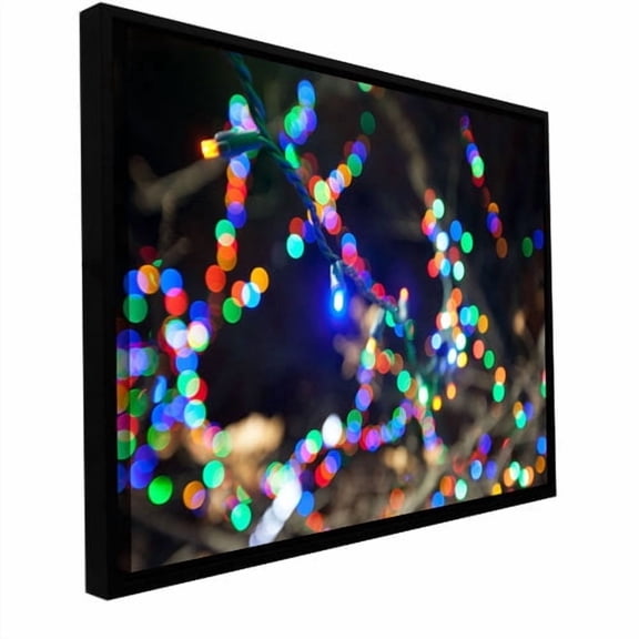 Cody York "Bokeh 3" Floater-Framed Gallery-Wrapped Canvas