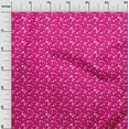 thumbnail image 2 of oneOone Polyester Lycra Fuschia Pink Fabric Dots Craft Projects Decor Fabric Printed By The Yard 56 Inch Wide, 2 of 4