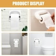 thumbnail image 2 of 3pcs Spring Loaded Black Plastic Toilet Paper Holder Telescopic Tissue Roller Insert Replacement for Kitchen Bathroom, 2 of 8