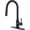Black, variant on Touch Kitchen 360°Rotation Pull Out Kitchen Sink 304 Stainless Steel High Arc Single Handle Kitchen Mixer Tap, with Pull Down Sprayer,Brushed Kitchen Sink Faucets