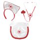 thumbnail image 3 of 1 Juego de diadema de enfermera para Cosplay, accesorios para traje de enfermera para mujer con estetoscopio, 3 of 8