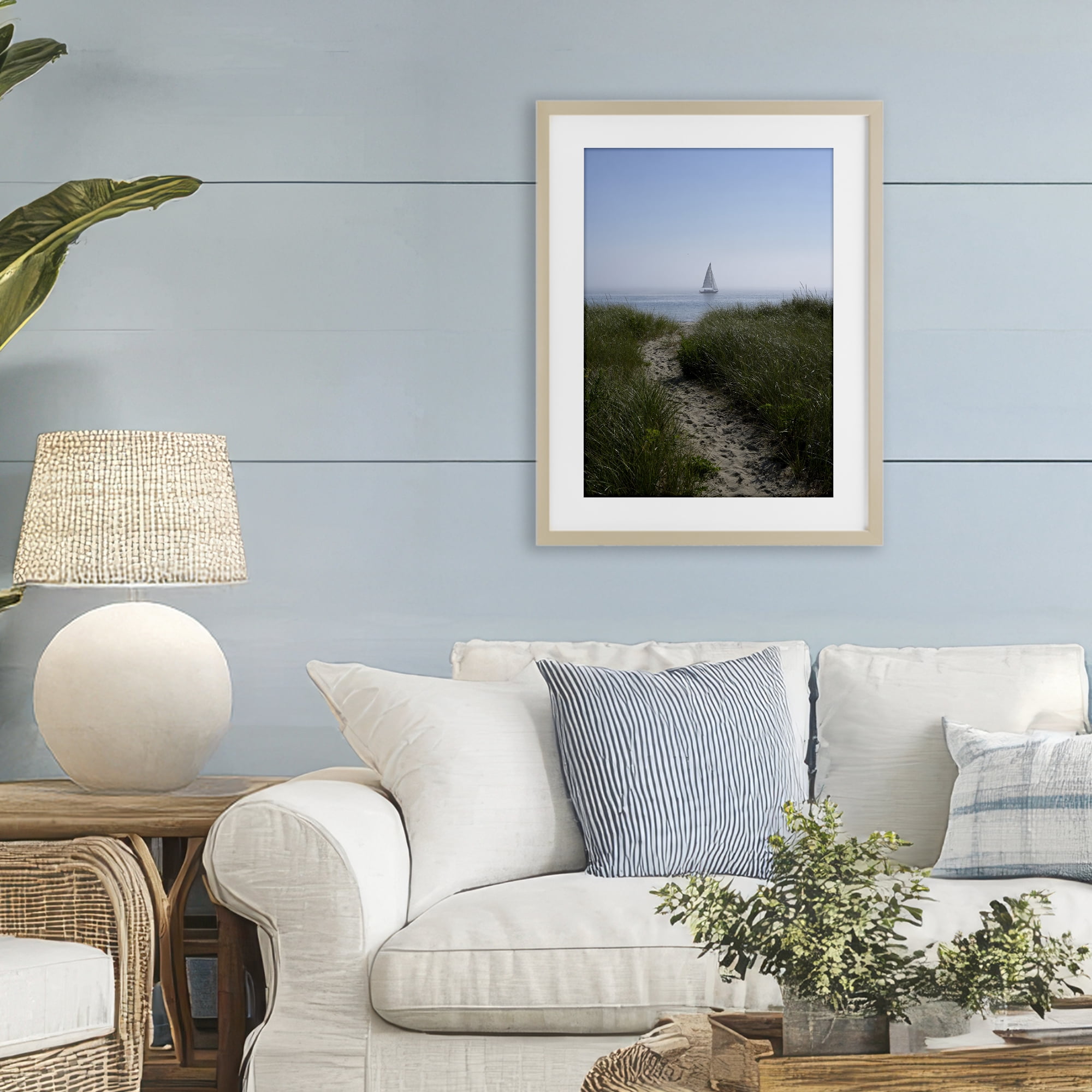 Stupell Industries Path to Morning Sail Birch Framed Print Under Glass, design by JLM Photographs