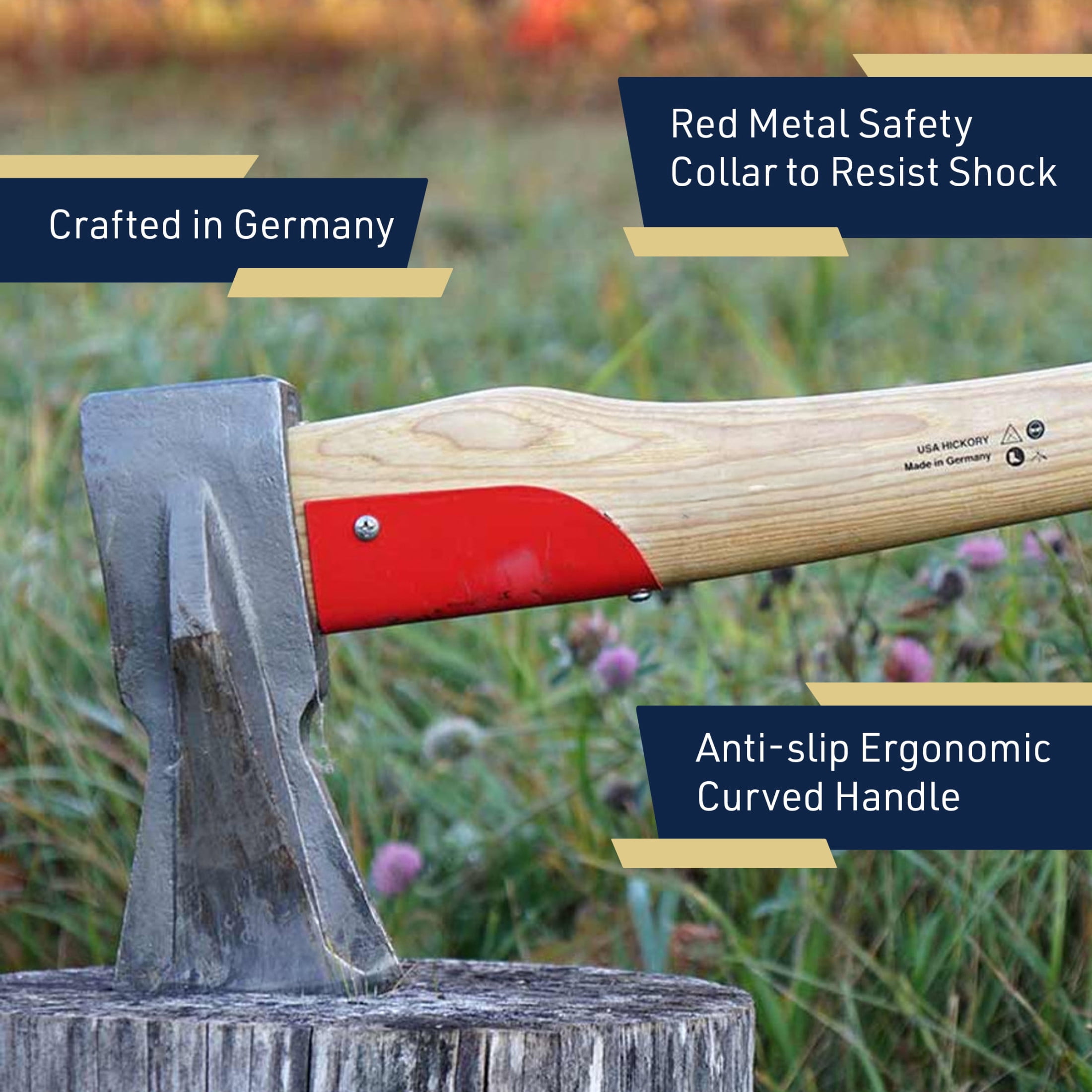Kings County Tools Splitting Maul Wood Splitter Axe with 31” Handle