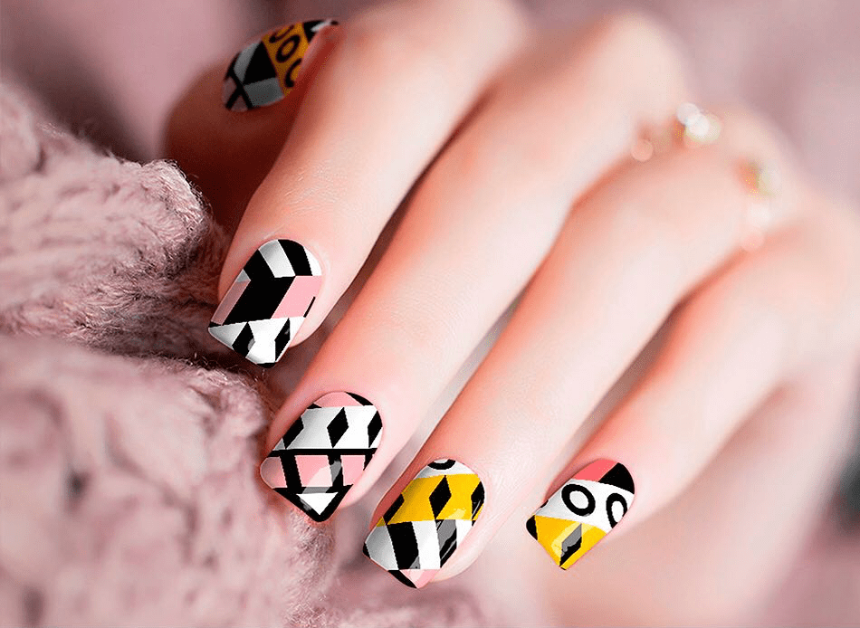 nail stickers lines
