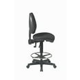 thumbnail image 2 of Deluxe Ergonomic Black Fabric Drafting Chair with Adjustable Footring, 2 of 3