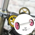 thumbnail image 3 of LOVIVER Vélos Pliants Roues Faciles Tige d'Extension avec Entretoises Rouge, 3 of 8