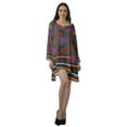 thumbnail image 2 of Moomaya Printed Long Sleeve Cocktail Dress Christmas Outfits Short Holiday Dress, 2 of 6