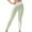 Mint Green 1, variant on UAMVSH Yoga Leggings for Women Color Block Gym Athletic High Waist Slimming Pants Comfy Stretchy Skinny Running Workout Pants