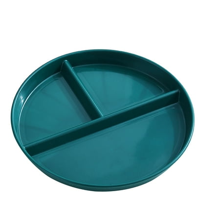 

Home Kitchen 3 Compartments For Adults Portion Control Dinner Plate Fruit Salad