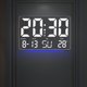 thumbnail image 4 of Reloj despertador eléctrico de 10 pulgadas con función de repetición 12/24H con temperatura de fecha para la escuela de oficina en casa, 4 of 9