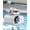 White, variant on Car Fan AC That Blow Cold Air Portable Conditioner Clip, 13000 RPM High-Speed Turbo Fan , 199 Stepless Speeds, Rechargeable for Car SUV RV