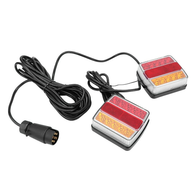 Trailer Taillight Waterproof Taillight Super Bright Trailer Rear Light 12V Waterproof Super Bright Trailer 16LED Taillight Rear Light Lamp With Manget ANGGREK Otros Vehículos