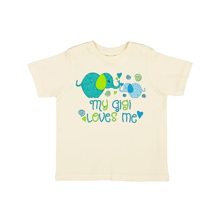 

Inktastic My Gigi Loves Me- cute elephants Gift Toddler Boy or Toddler Girl T-Shirt