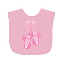 Inktastic Ballerina Pink Ballet Slippers Girls Baby Bib