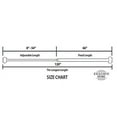 thumbnail image 5 of EXCLUSIVE HOME Napoleon 1" Curtain Rod and Coordinating Finial Set, Matte Silver, Adjustable 66"-120", 5 of 6