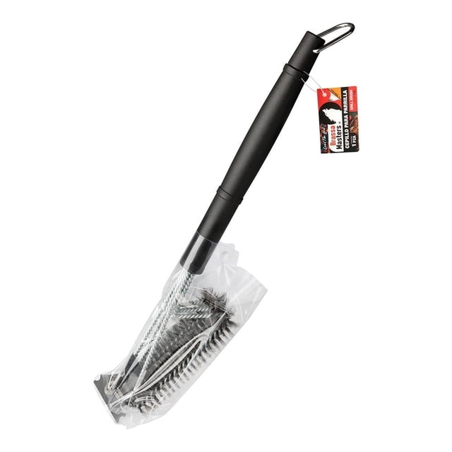 Cepillo para Asador Brassa Masters Mango Ergonómico de Polipropileno Soft Touch Negro