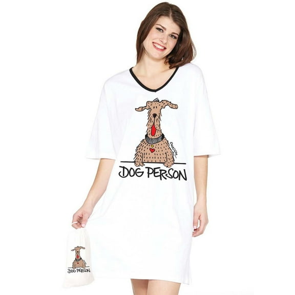 Emerson Street Clothing Co. | Dog Person | 100% Cotton Ladies Nightshirt