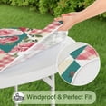 thumbnail image 5 of Pioneer Flower Floral Print Pattern Round Fitted Tablecloth with Elastic Edge,Dining Table Cover Waterproof,Outdoor Round Tablecloth for Camping,Dining,Indoor and Outdoor, 5 of 7