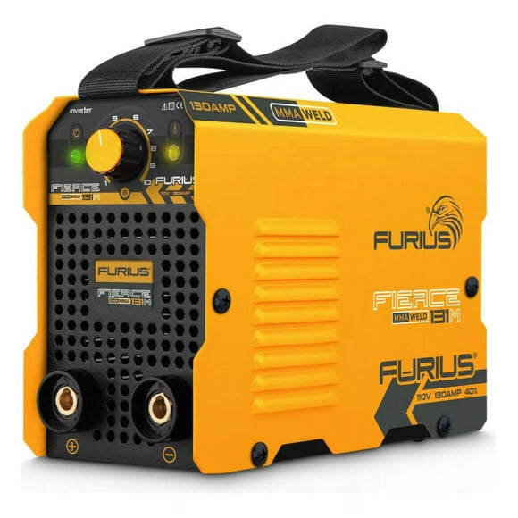 Soldadora Inversora Furius Fierce 130amp 110v Mini 131m color amarillo
