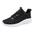 thumbnail image 1 of Chaussures Femmes Espadrilles Femmes Chaussures de Course à Lacets devant Chaussures de Sport Sportives Espadrilles Décontractées Femme Espadrilles Femmes Chaussures(Noir,6.5), 1 of 4
