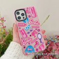 thumbnail image 1 of Translúcido Rosa Lindo Barbie Carta Ilustración CASETiFY Funda De Teléfono Compatible Para iPhone 14 13 12 11 Pro MAX X XS XR 6 7 8 Plus A Prueba De Golpes Cubierta Suave Protectora Completa, 1 of 4