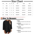thumbnail image 3 of Camiseta holgada estampada a la moda para mujer, blusa de manga 3/4 de longitud media, Tops informales con cuello redondo Pompotops FGAJ3721, 3 of 6