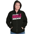 thumbnail image 3 of Lean Mean Cancer Fighting Machine BCA Womens Plus Size Graphic Zipper Hoodie Brisco Brands 5X, 3 of 5