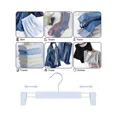 thumbnail image 4 of Perchas para pantalones, soportes para faldas que ahorran espacio con ganchos giratorios de 360°, clips ajustables, perchas para pantalones, perchas para ropa, abrigos, prendas de vestir, pantalones, 4 of 7