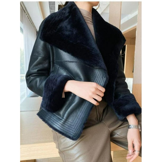 Sheepskin hot sale fur coat