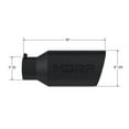 thumbnail image 2 of MBRP Universal Tip 8in OD Rolled End 5in Inlet 18in Length T304 - Black, 2 of 4