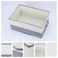thumbnail image 2 of REGALWOVEN 1 Pack Collapsible Fabric Storage Cube with Handles, Storage Bin Basket for Shelves Closet Clothes Grey 19.7*13.8*9in, 2 of 7