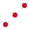 thumbnail image 1 of Guardoinrt 1/2/3/5 Profitez du Confort et de la Durabilité du Coussin de Chaise Rond Doux et Confortable Rouge Terne 3 Pcs, 1 of 6