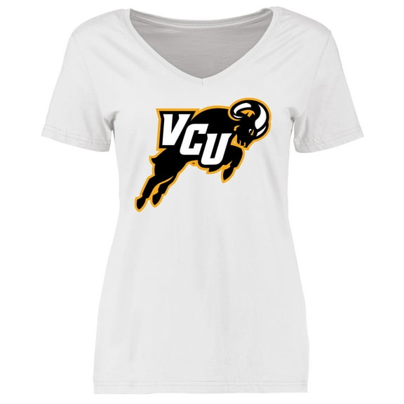 Women's White VCU Rams Secondary Logo T-Shirt