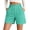 Mint Green, variant on Cotton Linen Shorts for Women Summer Casual Elastic High Waisted Baggy Wide Leg Bermuda Shorts with Pocket, 2026 New Limited-time Off