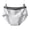 Gray, variant on Womens Mid Rise Seamless Briefs Contrast Waistband V Stitching Detail Cotton Crotch Breathable Underwear