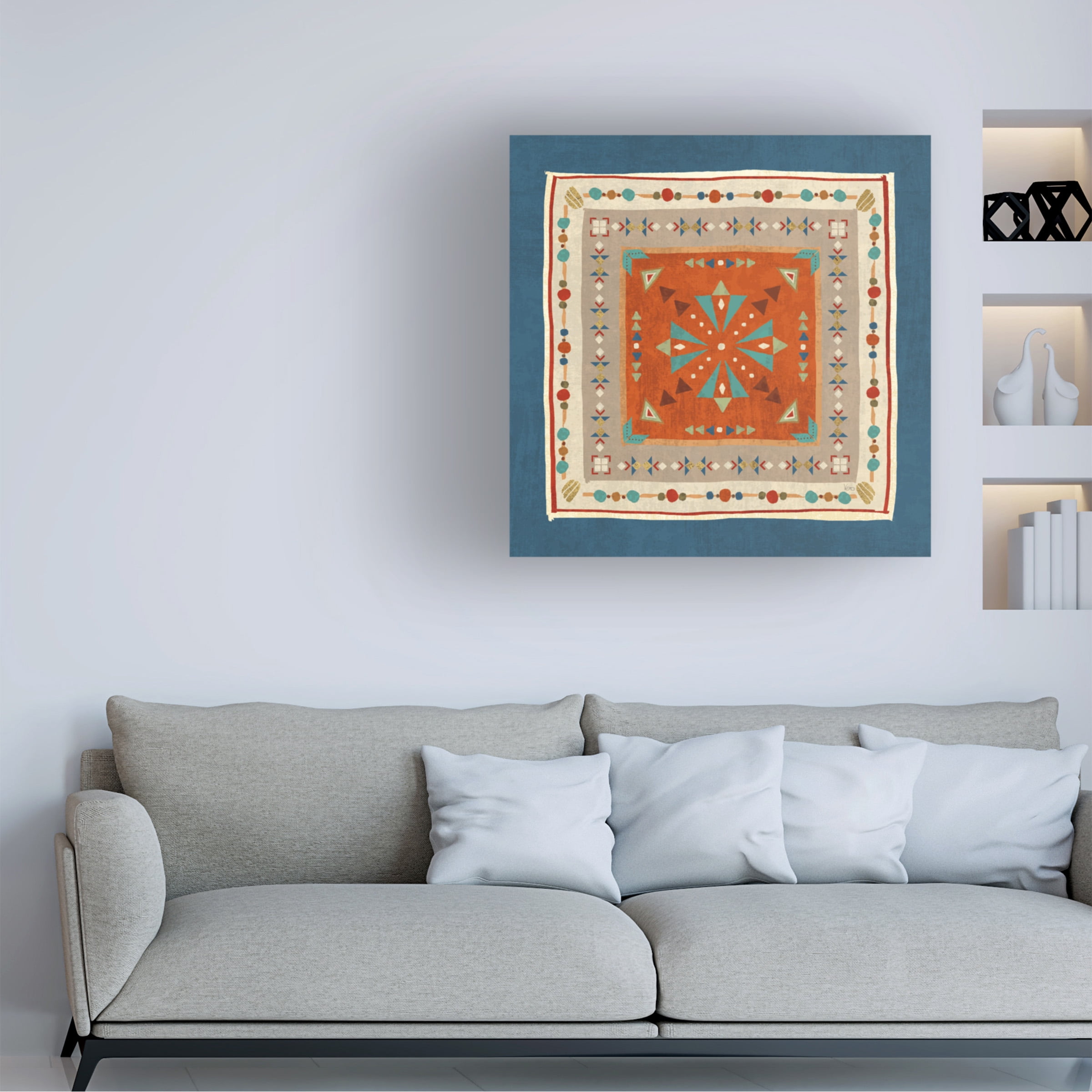 Veronique Charron 'Southwest At Heart Tile V' Canvas Art