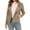 Beige, variant on Lindreshi Fall Jackets for Women Quilted Women's Fall Faux Suede Biker Moto Jacket Fashion Long Sleeve Zipper Short Casual Coat with Pockets