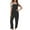 Black1, variant on Kojanyu Women’S Solid Color Sleeveless Overalls Jumpsuit – Adjustable Strap, Pocketed Wide-Leg One-Piece for Casual & Streetwear Style,Black,L