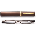 thumbnail image 1 of ZUVGEES Easy Carry Mini Compact Slim Reading Glasses—Lightweight Portable Readers with w/Pen Clip Tube Case, 1 of 6