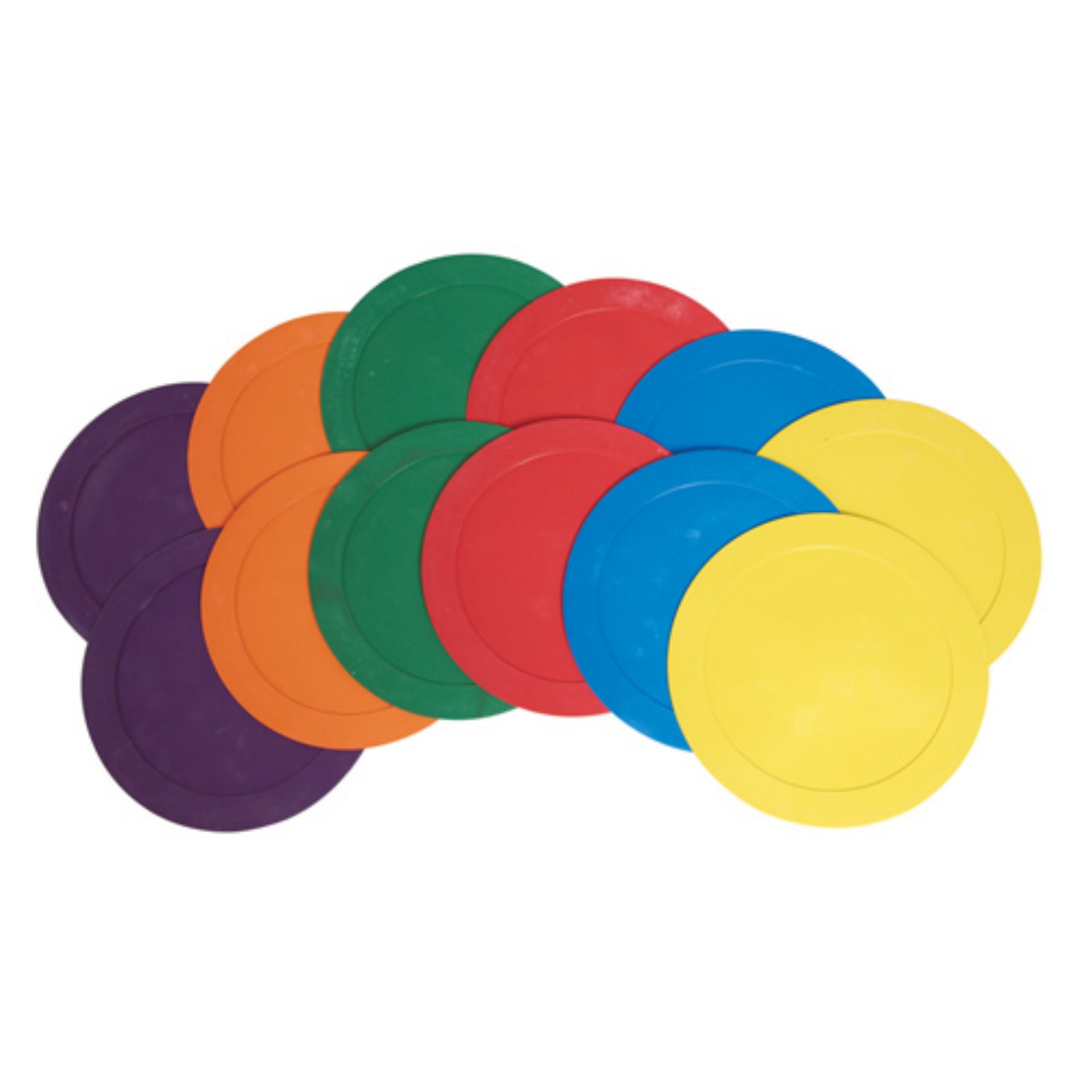 Skid Rubber Spot Markers Colorful Sport Markers12 pcs