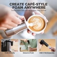 thumbnail image 3 of Single Serve Coffee Maker with Built-in Detachable Milk Frother, Iced and Hot Machine for K Cup & Grounds, 40oz Removable Water Reservoir, 6 Sizes, Fits 7.3" Travel Mug, Black, 3 of 5