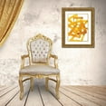 thumbnail image 3 of Gold, Lora 25x32 Gold Ornate Wood Framed with Double Matting Museum Art Print Titled - Gestural Brush 3, 3 of 4