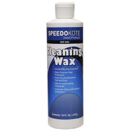 SDP-890 Automotive Cleaning Wax with Carnauba, Clean, Protect & Shine, 16 oz.
