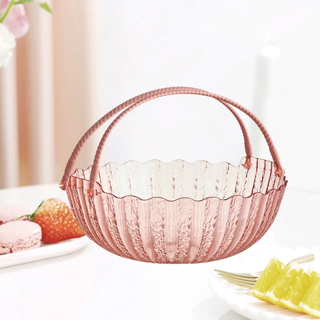 Xihbxyly Bandeja de Frutas Moderna, Bandeja Multicolor para Aperitivos, Recipiente de Plástico Fácil de Limpiar, Esencial para Organizar Fiestas, Decoración de Sala de Estar, Bandeja de Gran Capacida