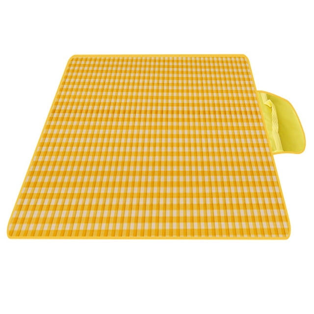 Save More, Camping Picnic Blanket Outdoor Foldable Beach Mat 59x79in,PENDANE,Yellow