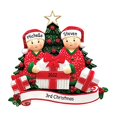 thumbnail image 2 of Personalized Christmas Ornaments for Couples - Couples Ornament 2022 - Opening Presents Pajamas Couple Ornaments for Christmas Tree Christmas Ornaments for Couples - Free Customization, 2 of 10