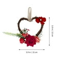 thumbnail image 2 of GETAJGHSD 1Pc Simulated Rose Heart Gar European Style Wedding Hanging Ornament, 2 of 8