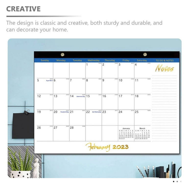 Wall Calendar 2023-2024 Household English Calendar 18 Months Wall Calendar  US Holiday Calendar - Walmart.com